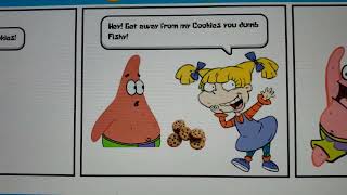 Patrick Star Tries To Eat Cookies From Angelica Pickles Nickelodeon Comic Studio [upl. by Yrram456]