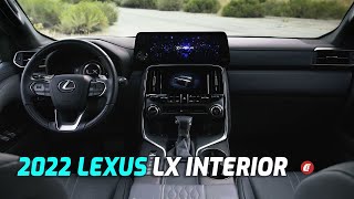 2022 Lexus LX 600 Interior First Look [upl. by Ayn]