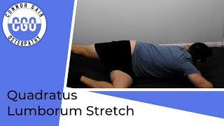 Quadratus Lumborum Stretch  Sidelying [upl. by Ossie]