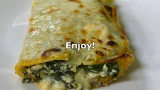 Lasagna Roll Ups with Bechamel Sauce لازانيا رول بالسبانغ مع صلصة البشاميل وصفة لذيذة وسهلة [upl. by Rogerson103]