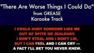 quotThere Are Worse Things I Could Doquot from Grease  Karaoke Track with Lyrics on Screen [upl. by Andromache]