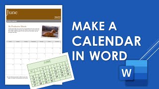 How to Create a Calendar in Microsoft Word 3 Easy Ways  Word Tutorial [upl. by Rendrag]