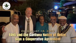 FANA and the Garifuna Nation of Belize signed a Cooperative Agreement new aboriginal treaty [upl. by Dawes]