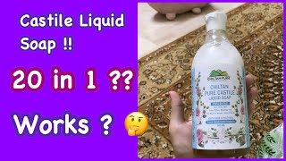 Castile Liquid Soap   20 Purpose Chiltan Pure Liquid Soap [upl. by Bore398]