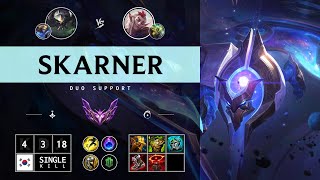 Skarner Support vs Rakan  KR Master Patch 1413 [upl. by Racso]