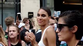 Cindy Bruna Alexina Graham and Vanessa Moody  JeanPaul Gaultier fashion show in Paris  July 4th [upl. by Koy]