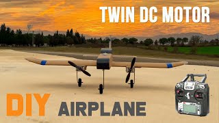 How To Build A Twin Brushed Motor RC Airplane DIY Remote Control Plane [upl. by Abla834]