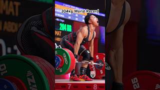 Rahmat Erwin Abdullah 73kg 🇮🇩 204kg  450lbs CampJ World Record Slow Motion weightlifting [upl. by Yert66]