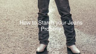 How to starch your jeans [upl. by Alton]