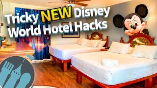 12 Tricky NEW Disney World Hotel Hacks [upl. by Ydnor900]