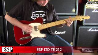 ESP LTD TE212 Telecaster Electric Guitar Demo from GoDpsMusic [upl. by Cairistiona]