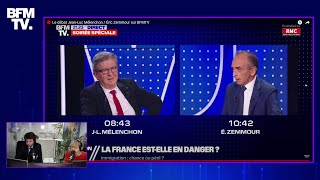 Revivez le débat entre JeanLuc Mélenchon et Éric Zemmour sur Twitch [upl. by Calvinna]