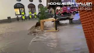 Hochwasser Hallein  Zivilschutzalarm [upl. by Aniaj]