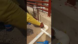 Upvc Pipe Fitting shortvideo plumbing shortsfeed [upl. by Akoyin]