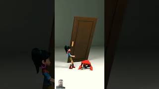 I feel so sad door falling over meme  shorts funny youtubeshorts animotion [upl. by Burny]