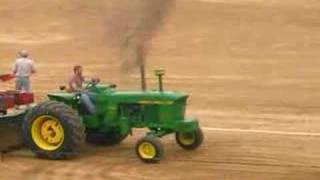 John Deere 4020 naturally Aspirated Farm Stock Pull [upl. by Vincenta360]