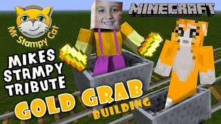 Mikes Stampy Long Head Tribute Recreating GOLD GRAB Game w Scare Cam Minecraft PC  PE [upl. by Langan113]