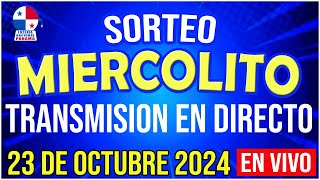 🔰🔰 EN VIVO LOTERIA SORTEO MIERCOLITO 23 de OCTUBRE de 2024  Loteria Nacional de Panamá [upl. by Ardnaxela]