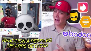 REACCION A PERFILES DE APPS DE CITAS 💀Tinder Grindr Badoo [upl. by Korman]