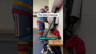 The Stat Checker🤣 hockey hockeyplayer nhl relatable sports hockeyvideos hockeysports funny [upl. by Enelrats481]