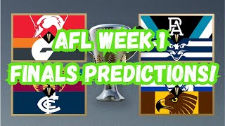 AFL Finals series Week 1 predictions [upl. by Glanti]