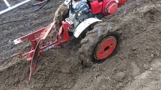 Honda F600 Tiller with Plough [upl. by Naujud]