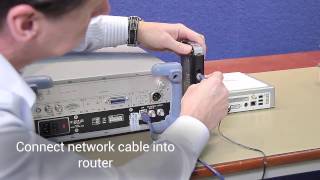 Connecting a spectrum analyzer to PC using an Ethernet router [upl. by Riada748]