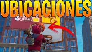 ENCESTA CANASTAS EN LA CENTRAL DE LA NBA 75 ALL STAR  ENCESTA CANASTAS FORTNITE UBICACIONES [upl. by Hterag]