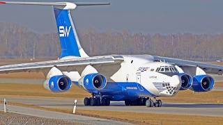 4 ENGINE AIRCRAFT HIGHLIGHTS Rare amp Special Aircraft IL76 C5M AN124 A340 A380 B747 A400M [upl. by Alodee]