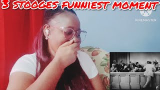 THE 3 STOOGES FUNNY MOMENTS  REACTION [upl. by Niabi]