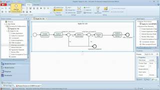 BPMN Tutorial  Part 1  Simple BPMN Workflow Business Process Modeling [upl. by Lancey]