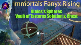 Aioloss Spheres  Vault of Tartaros Solution w Chest Immortals Fenyx Rising [upl. by Raasch]