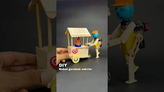 Diy kreatif robot gerobak eskrim unik bertenaga diy creative toys kreatif mainan idea unik [upl. by Erbma]