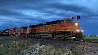 BNSF 5434  Virden Illinois [upl. by Ardet]