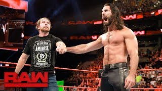 Seth Rollins and Dean Ambrose reunite Raw Aug 14 2017 [upl. by Adnerol]