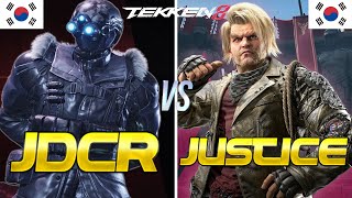 Tekken 8 ▰ JDCR Rank 1 Dragunov Vs JUSTICE Rank 1 Paul ▰ Ranked Matches [upl. by Linneman]