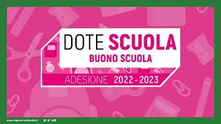 Dote scuolaBuono scuola 2223 come presentare domanda su Bandi Online [upl. by Aisset]