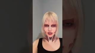 I am the female titan femaletitan atackontitans halloweenlook fyp makeuptransition makeup [upl. by Ahselrac]