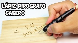 Lápiz Pirografo Casero para Grabar en Madera [upl. by Collbaith]