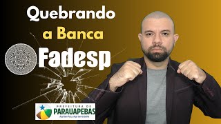 QUESTÕES BANCA FADESP  ESTATUTO DOS SERVIDORES DE PARAUAPEBAS [upl. by Nnayrrehs]