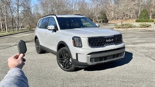 2023 Kia Telluride SX Prestige X Line Start Up Test Drive Walkaround POV and Review [upl. by Eicul]