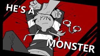 Hes a monster【meme animation】 [upl. by Anaujnas]