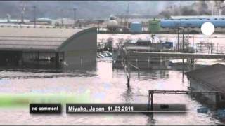 Tsunami hits Japan [upl. by Lazare47]