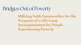 Utilizing the Faith Sector for the Purposes of Accompaniment for People Experiencing Poverty [upl. by Annola]