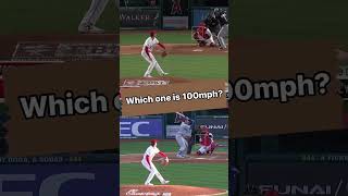 Which one is the 100mph pitch ⚾️🔥 shortsviral baseball mlb strikeout pitching rbibaseball [upl. by Eniledgam821]