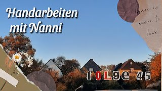 045 Handarbeiten mit Nanni  Bobbel fertige Projekte Stricktuch quotEstherquot [upl. by Odlaumor]