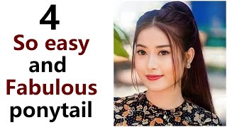 4 So Easy and Fabulous ponytail  different type of ponytail  pony hairstyle [upl. by Sakmar]