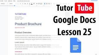 Google Docs Tutorial  Lesson 25  Upload Picture from Computer and Search for Pictures on Web [upl. by Atiuqram160]