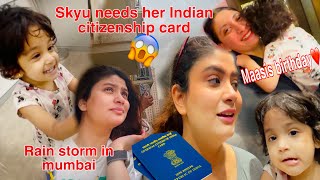 Skyu Ke Indian Visa ke liye Bhag daud🙆🏼‍♀️ [upl. by Fields]