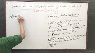 Series Solutions of Second Order Differential Equations 7Frobenius Method 1by Yogendra B Singh [upl. by Llenart305]